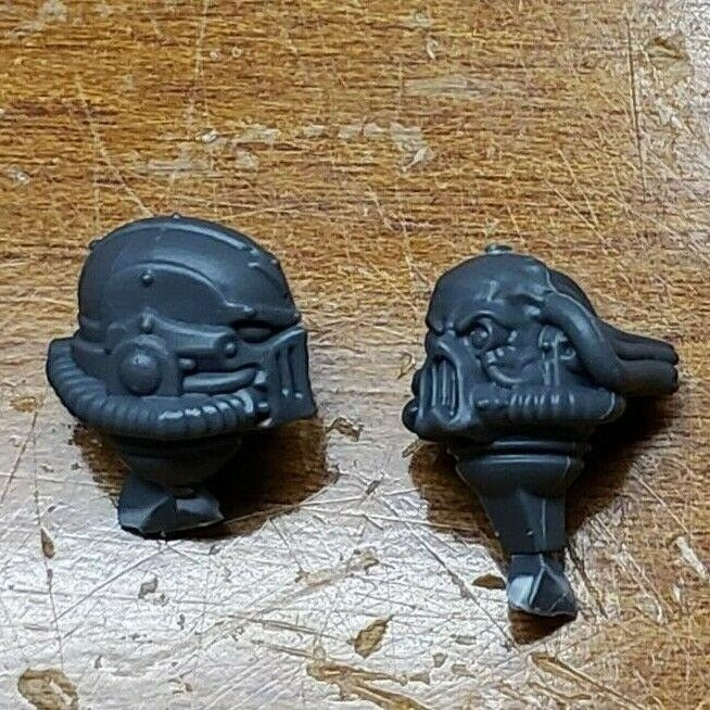 40k Chaos Space Marine Bits Warpsmith Bionics & Helmet Head Set #21