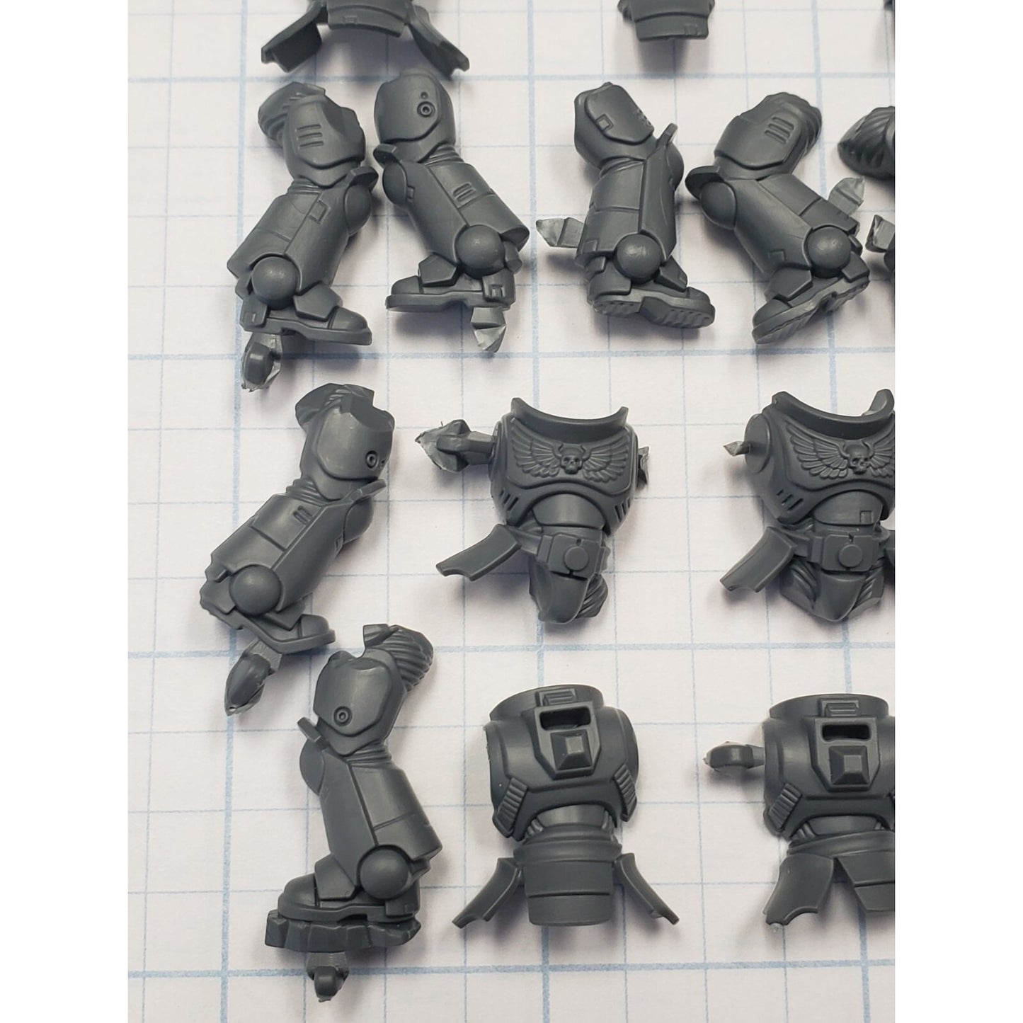 40K Space Marine Bits Assault Intercessor Torso & Legs x5