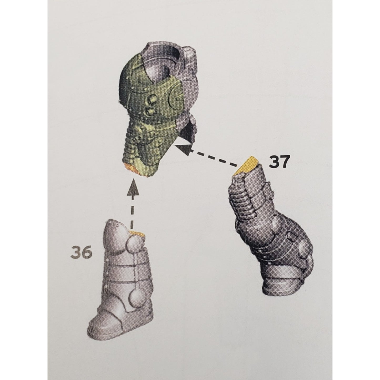 30k Space Marine Bits Legionnaire Mark II Crusade Armor Body Legs #34