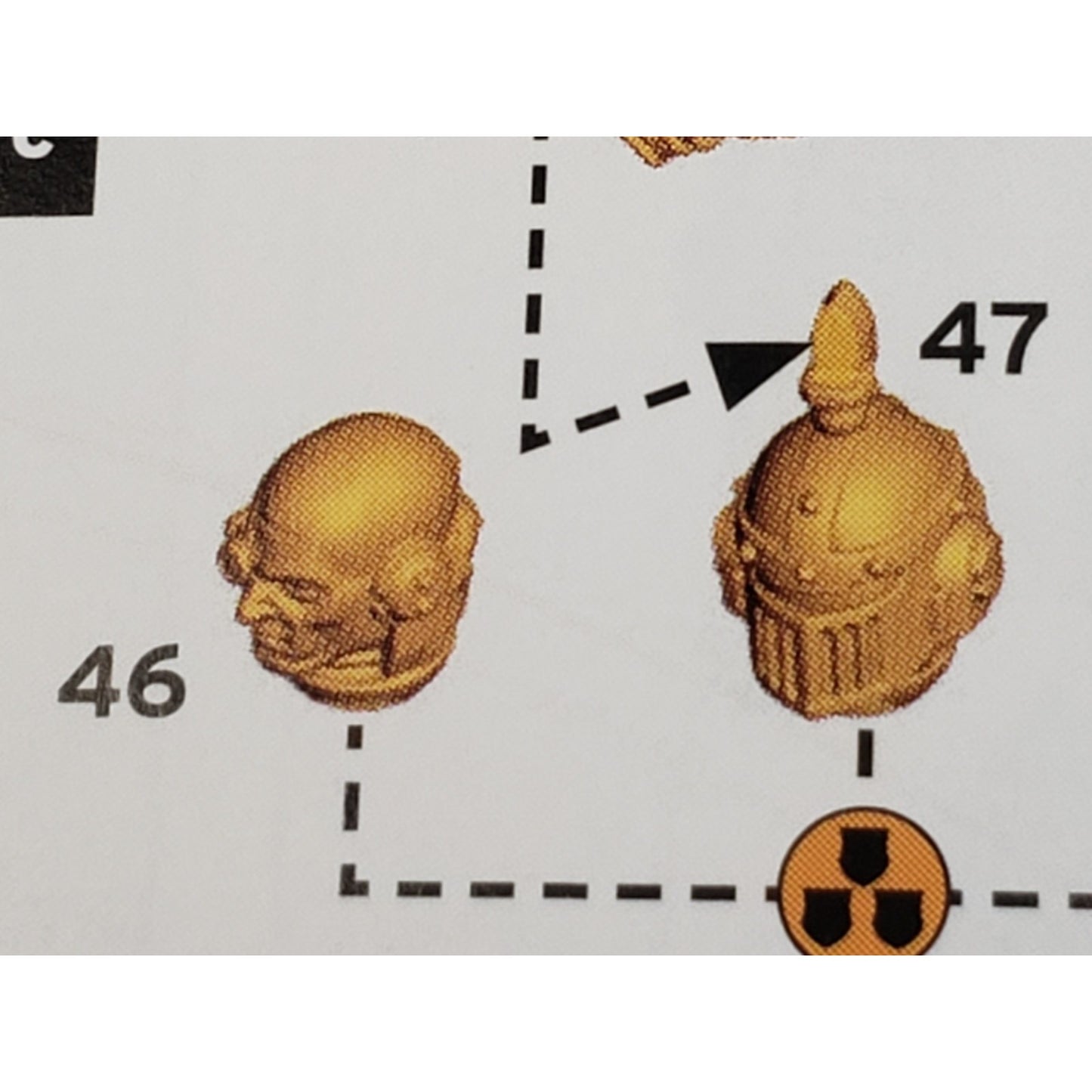 30k Space Marine Bits Legionnaire Mark II Crusade Sgt Helmet Bare Head