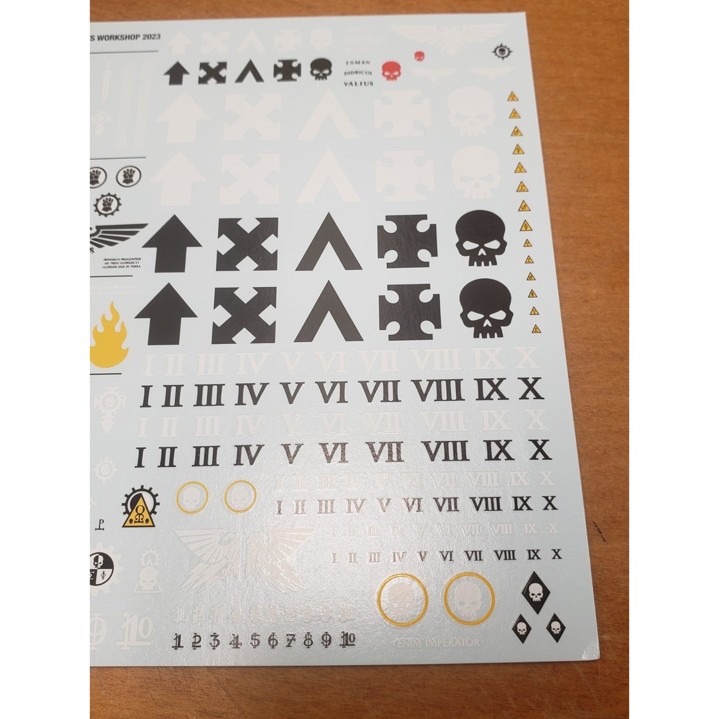 40k Space Marine Bits 10th Edition Chapters Tank Vehicle Transfer Sheet 2023C