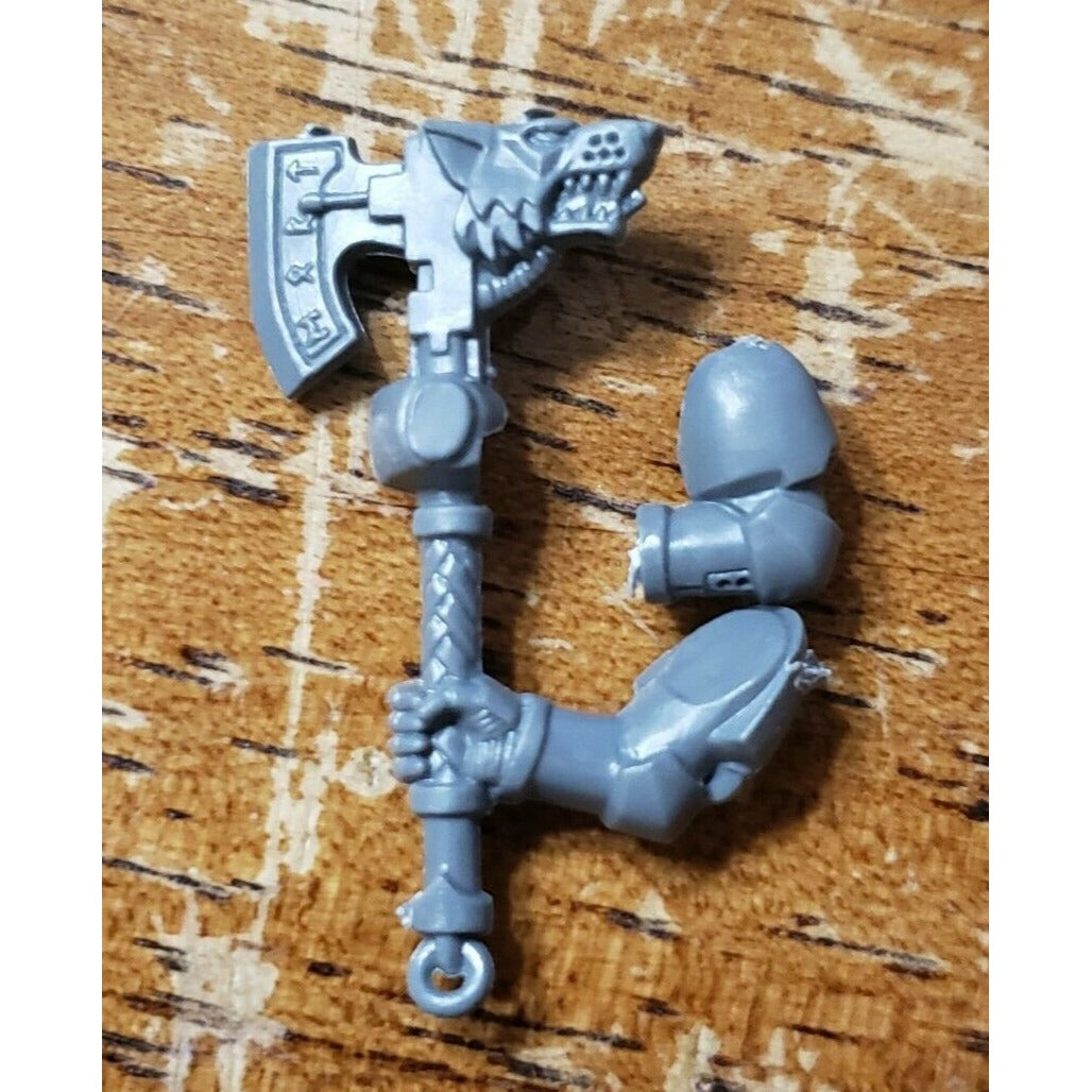 40k Space Wolves Bits Wolf Pack Wolf Guard Engraved Two-Hand Power Axe