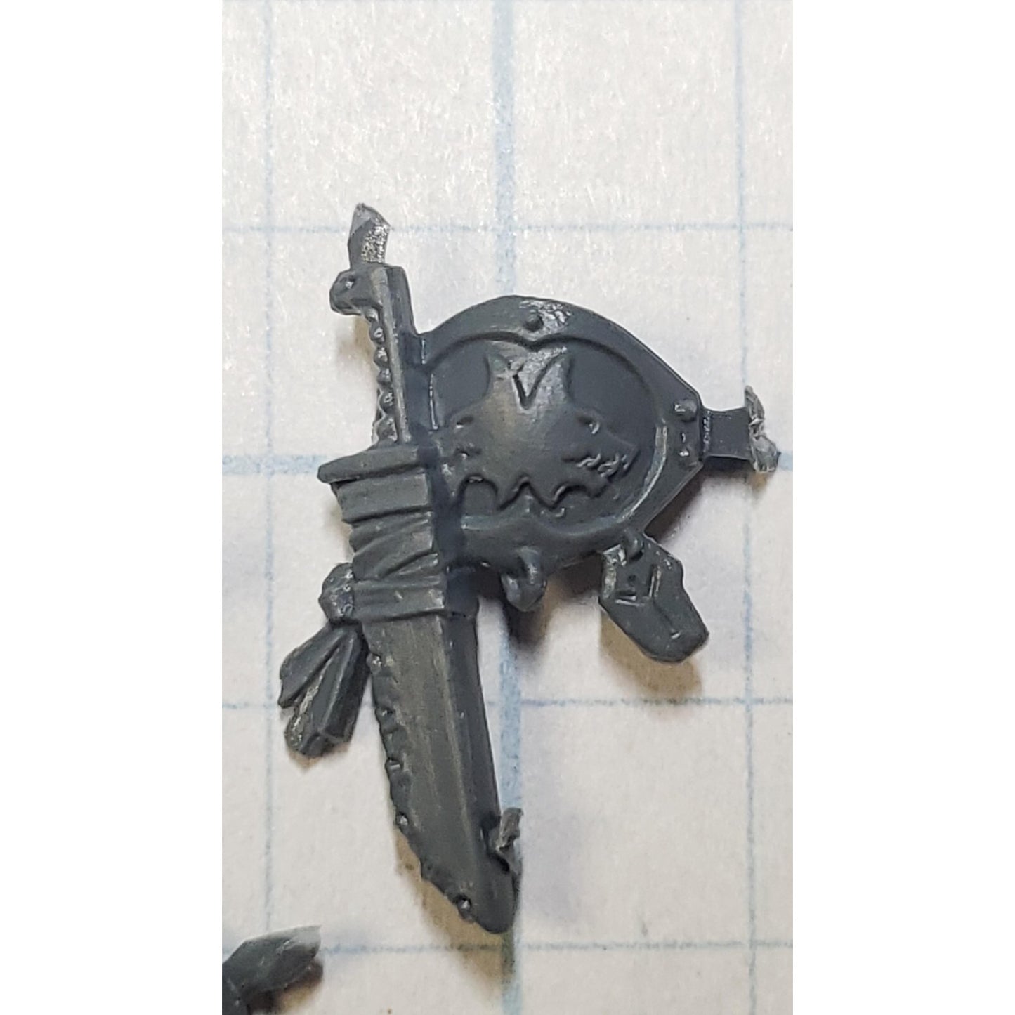 40k Space Wolves Bits Wolf Pack Wolf Guard Belt Knife Sheaths w Icons A