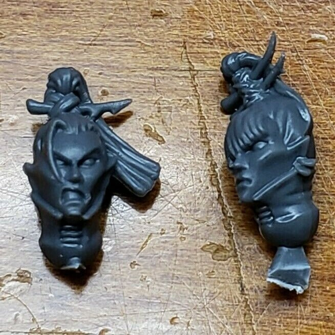 40k Drukhari Bits Kabalite Warrior Bare Female Heads x2