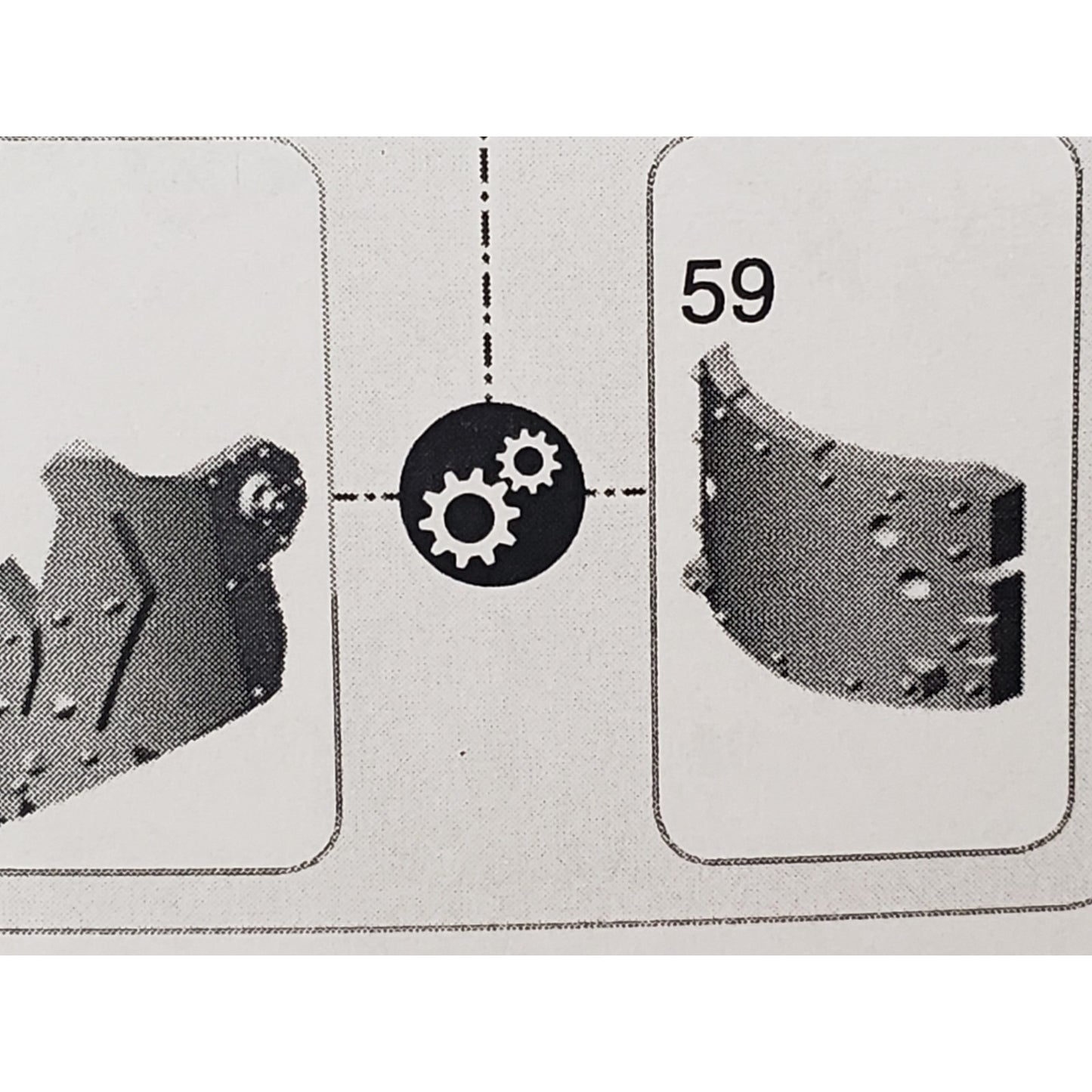 40k Ork Bits Deff Dread Front Jaw Armor w Plate #59