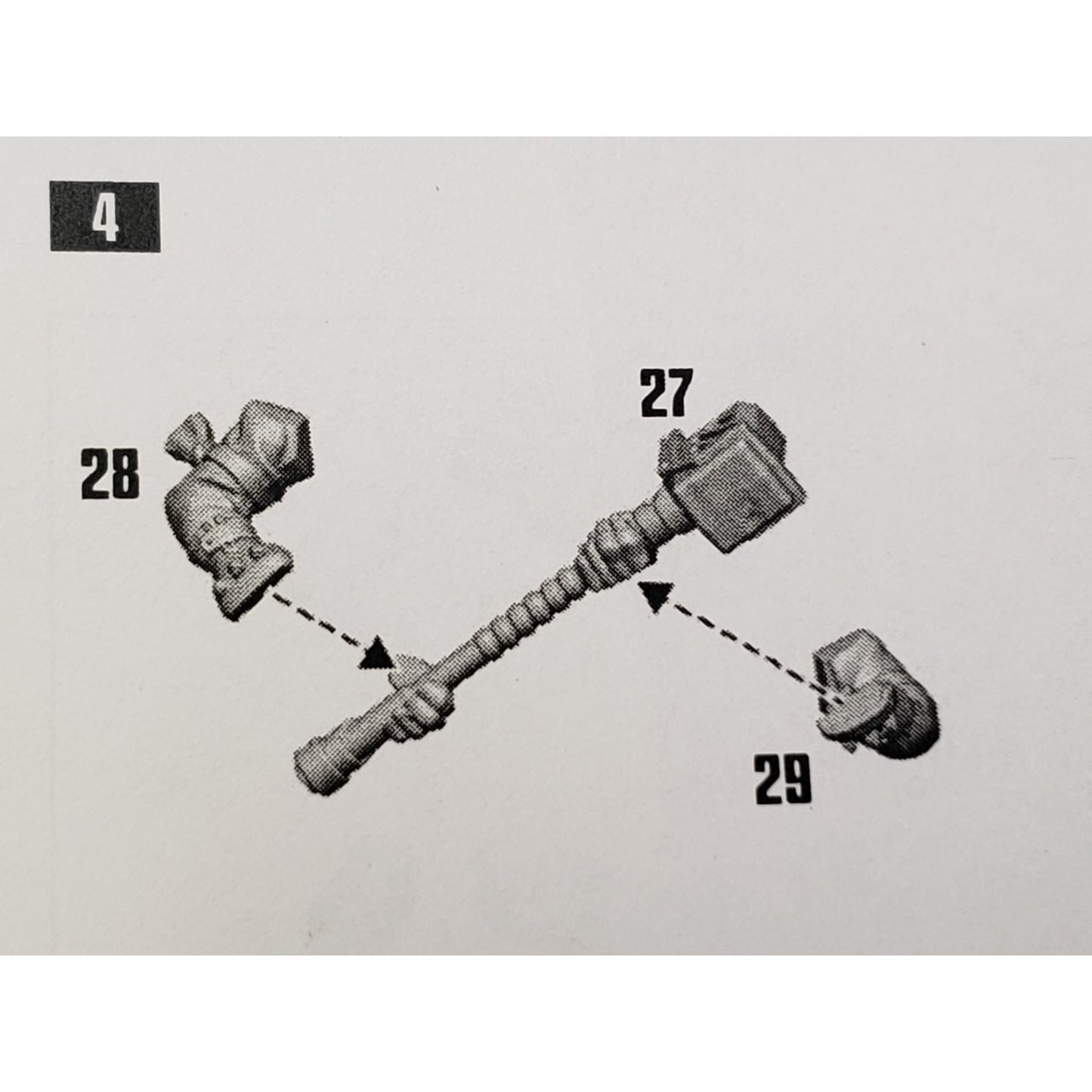 Necromunda Bits Orlock Weapon Upgrade Hammer w Arms #27