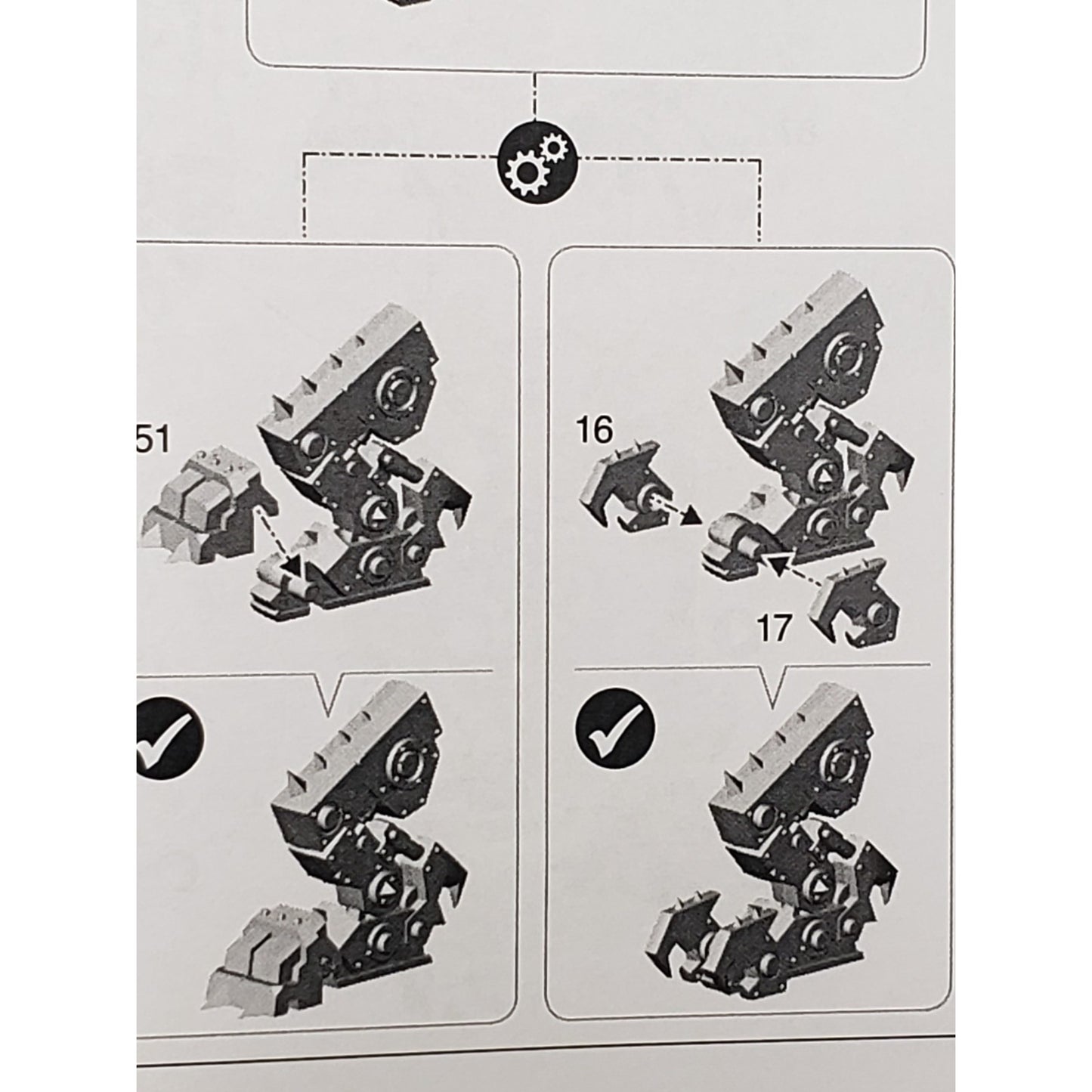 40k Ork Bits Deff Dread Armored Legs Set #14