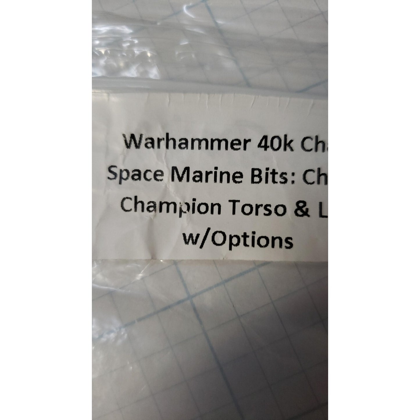40k Chaos Space Marine Bits Chosen Champion Torso & Legs w/Options