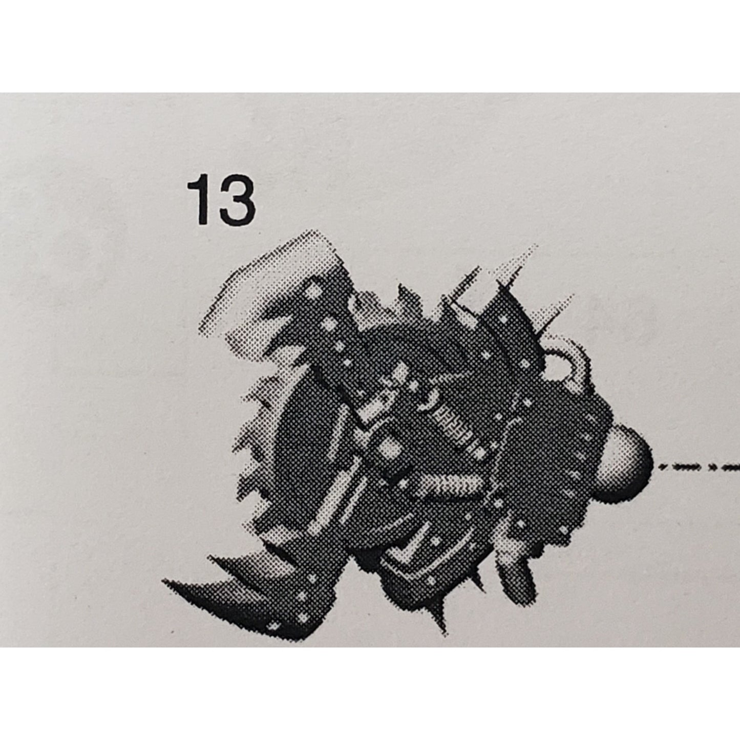40k Ork Bits Deff Dread Close Combat Saw & Klaw #13