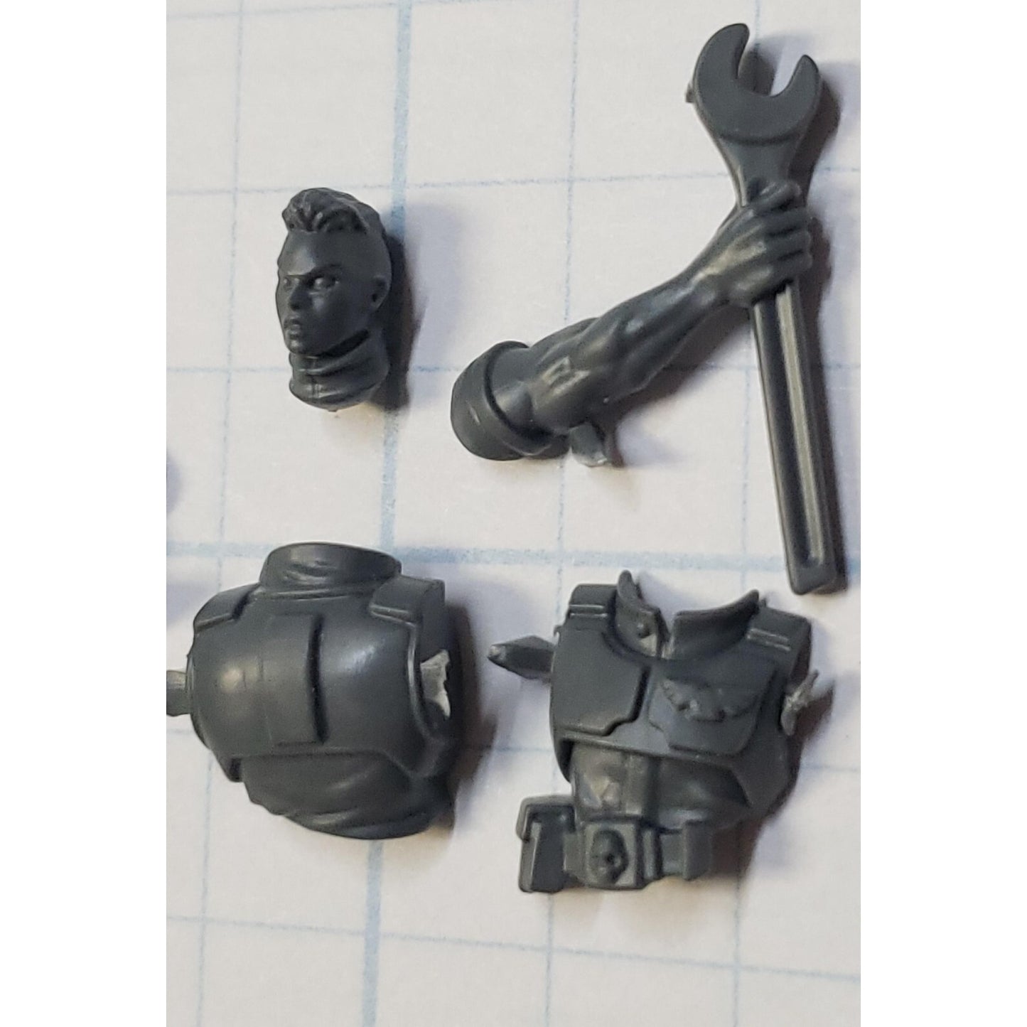 40k Astra Militarum Bits Cadian Upgrade Field Engineer Torso Arms Head