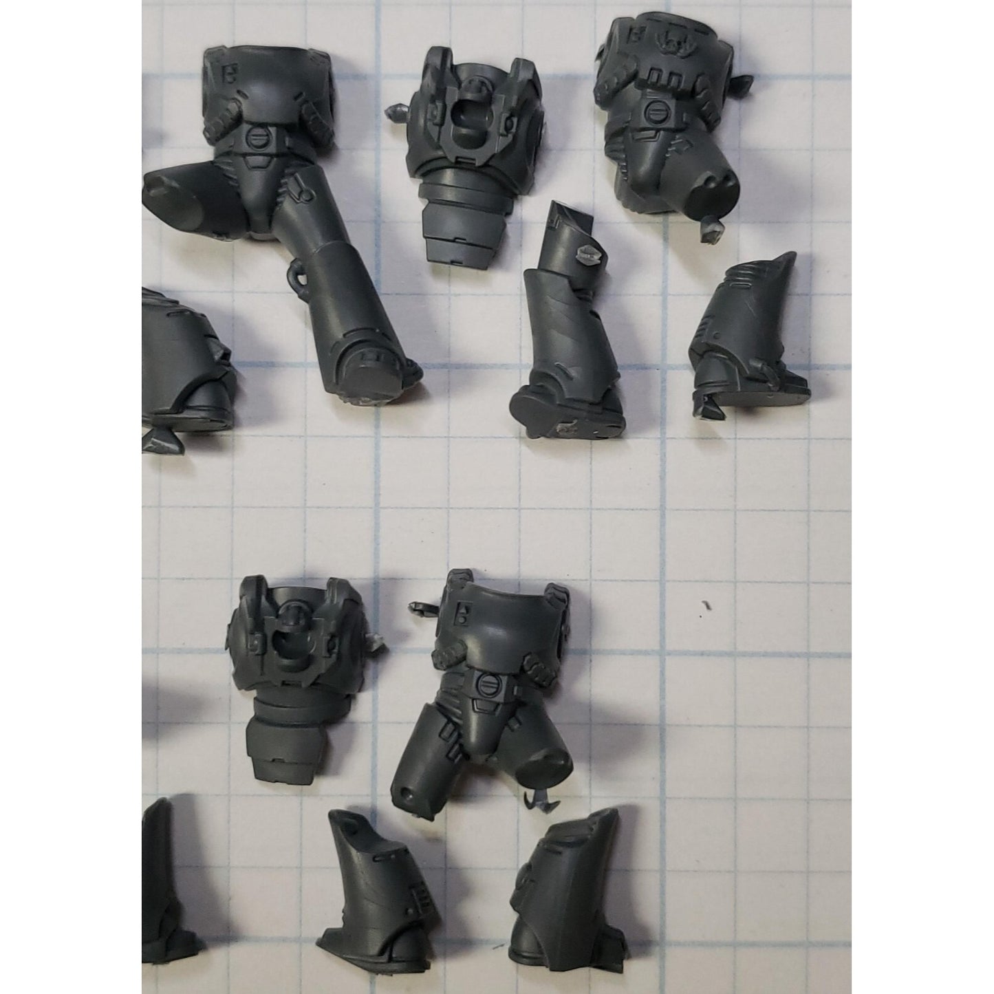 30K Space Marine Bits Mark VI ASSAULT Squad Jumping Torso Legs x5 A05