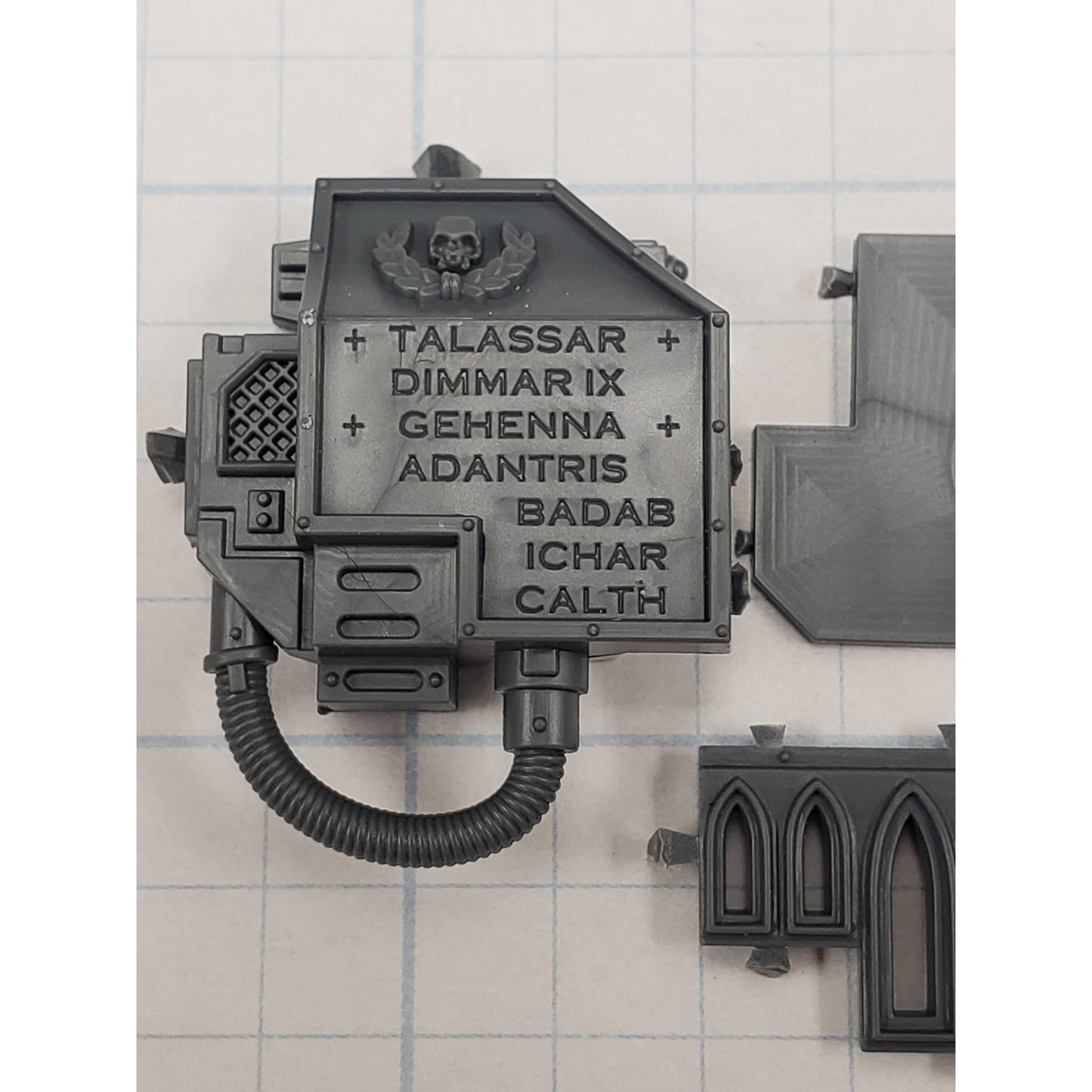 40K Space Marine Bits Venerable Dreadnought Engraved Gun Arm #70