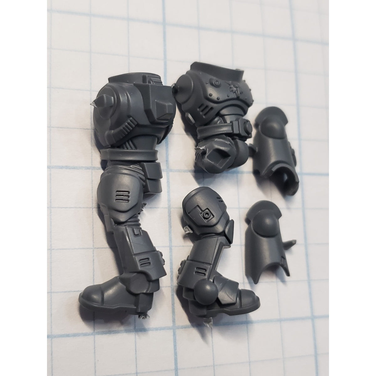 40k Space Wolves Bits Grey Hunters Pack Torso Legs Mark X Armor #33