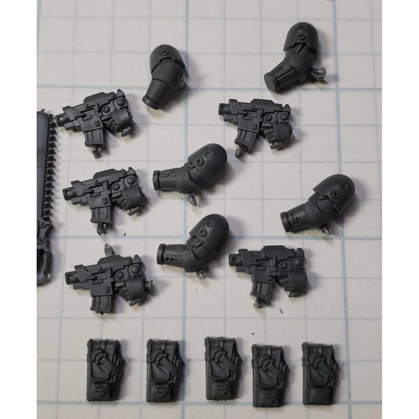 30K Space Marine Bits Mark VI Assault Squad Chainsword & Bolt Pistol x5 Sets
