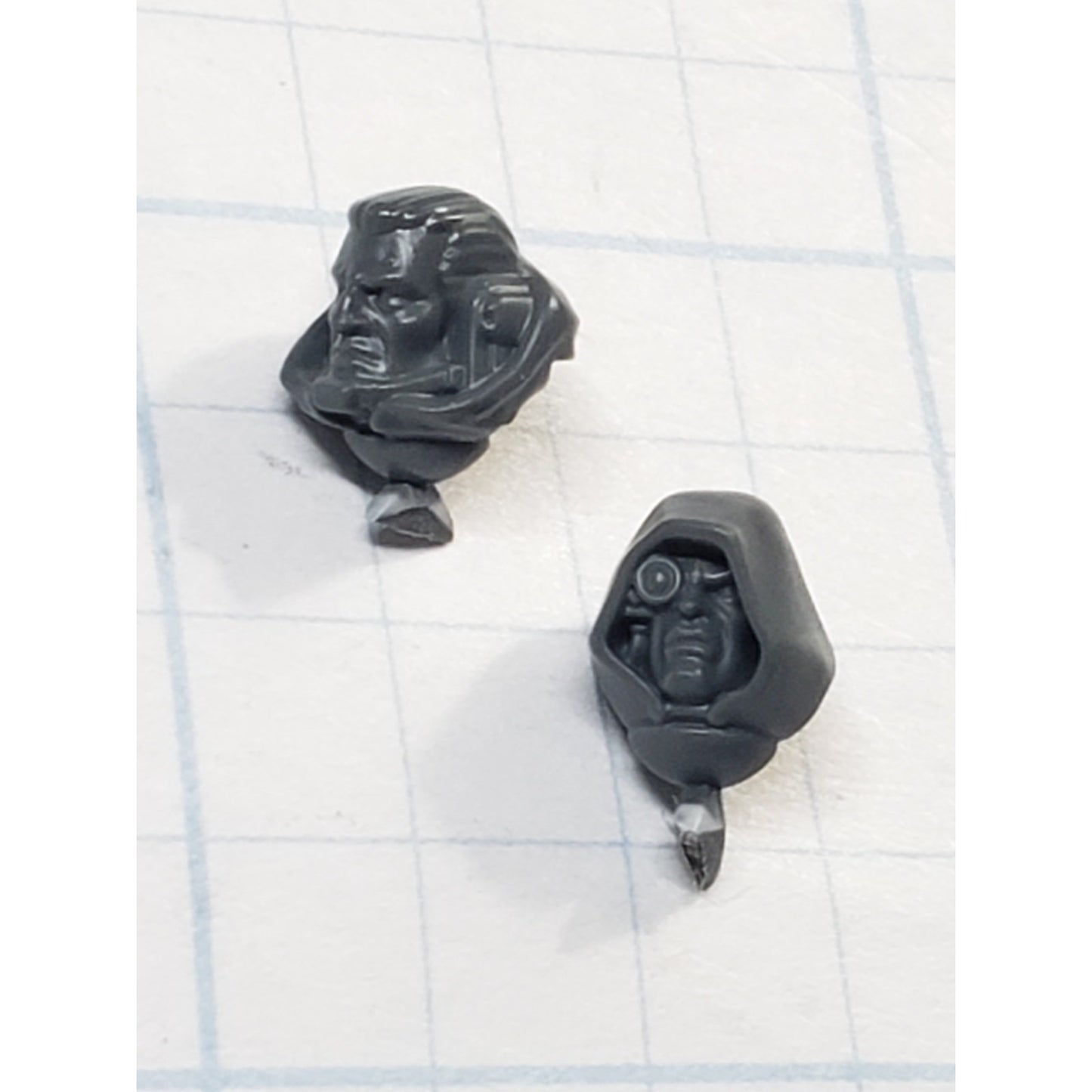 40k Dark Angels Bits Upgrade Hooded Bare Veteran Heads w Optic & Comms #30