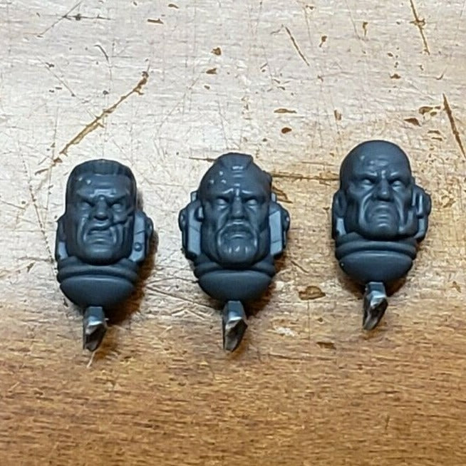 40k Space Marines Bits Bladeguard Veteran Bare Heads Set