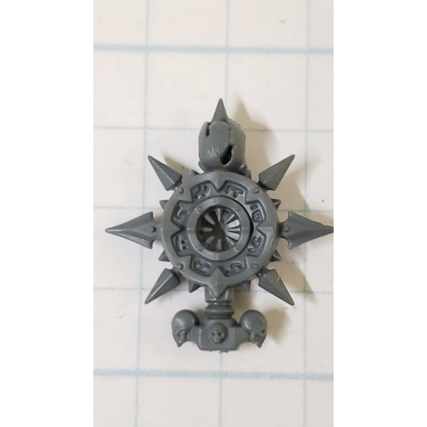40K Chaos Space Marine Bits Champion Backpack Icon w Star & Skull #134