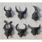 40k Chaos Space Marine Bits Chosen Horned Heretic Heads Helmet x6