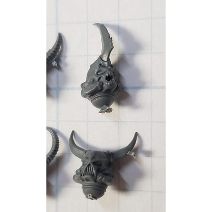 40k Chaos Space Marine Bits Chosen Horned Heretic Heads Helmet x6