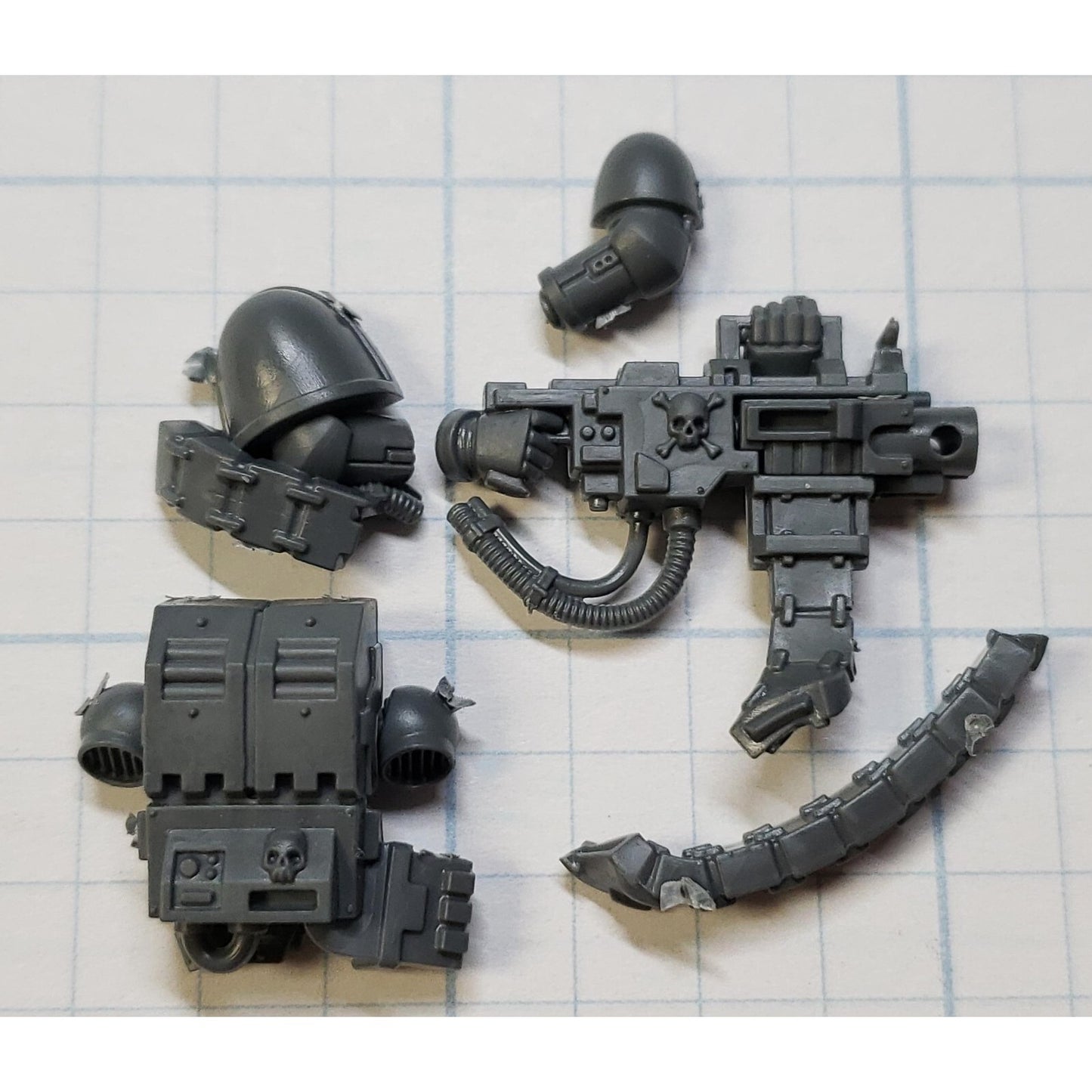 40k Space Marine Bits Devastator Skull Engraved Heavy Bolter #82 40k