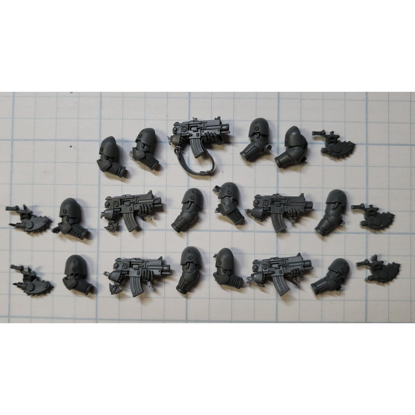 30K Space Marine Bits Mark 6 VI Tactical Squad Bolter w/Chainblade x5