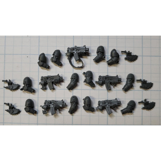 30K Space Marine Bits Mark 6 VI Tactical Squad Bolter w/Chainblade x5