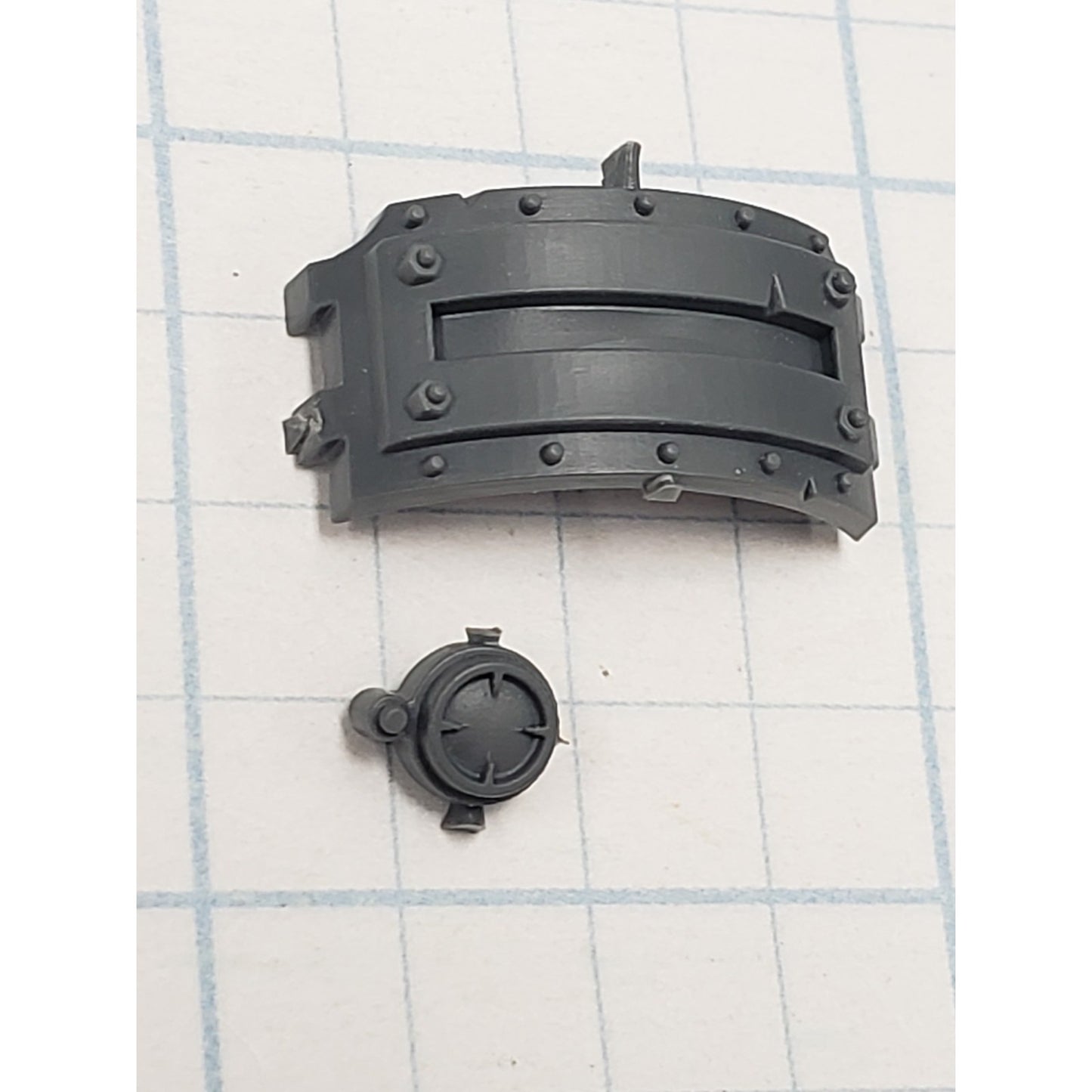 40k Ork Bits Deff Dread Front Armor w Optics #63