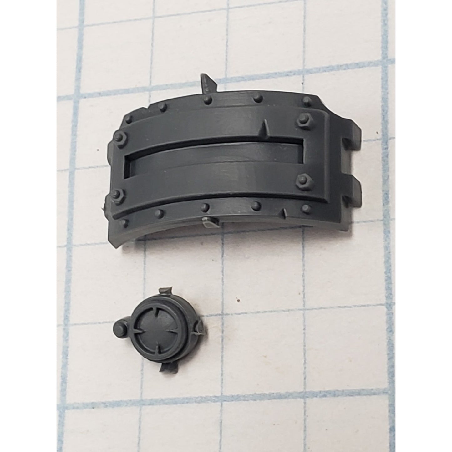 40k Ork Bits Deff Dread Front Armor w Optics #63