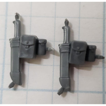 40k Space Marine Bits Gravis Heavy Intercessor Knife Sheath w Pouch x2