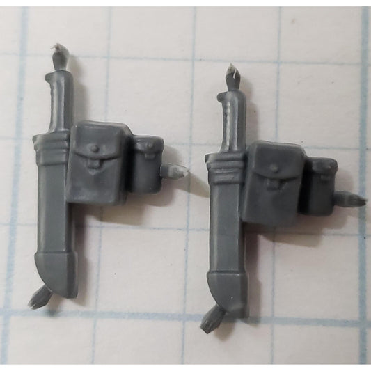 40k Space Marine Bits Gravis Heavy Intercessor Knife Sheath w Pouch x2
