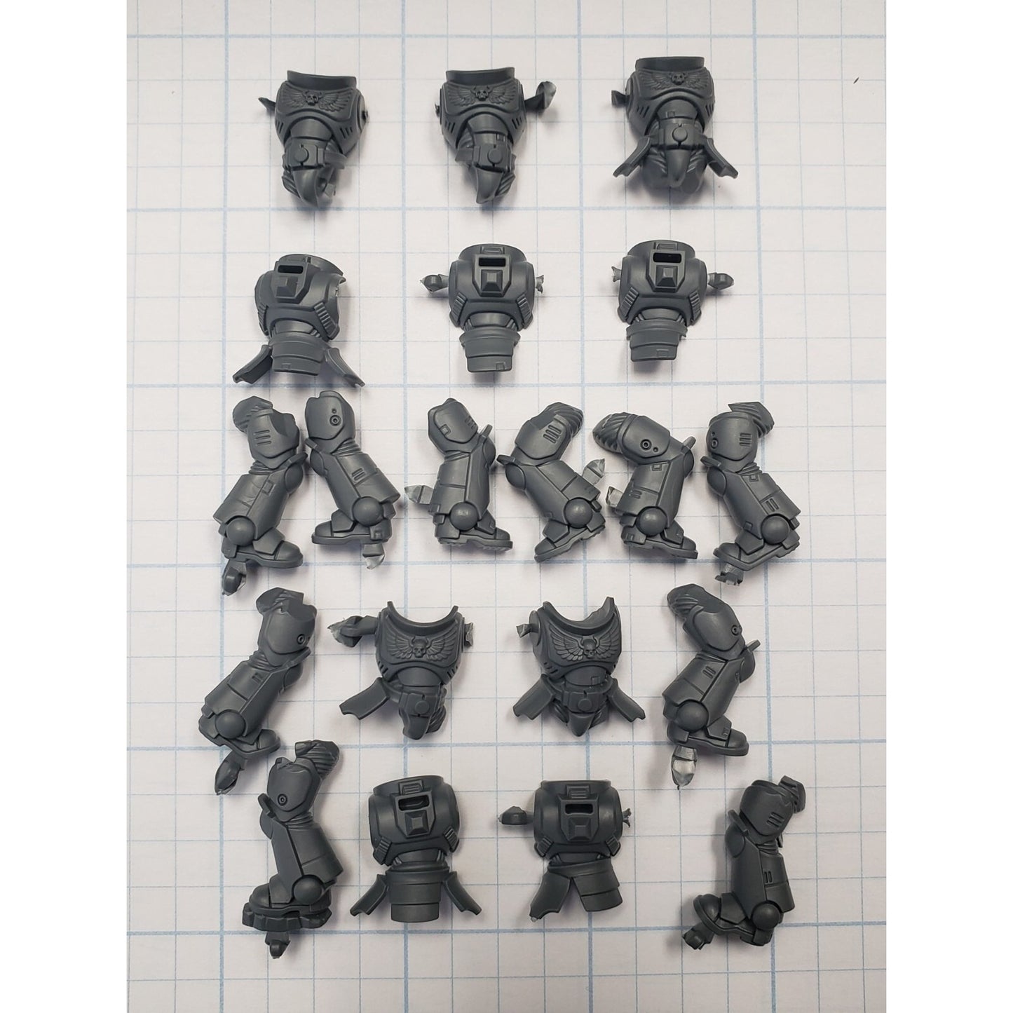 40K Space Marine Bits Assault Intercessor Torso & Legs x5