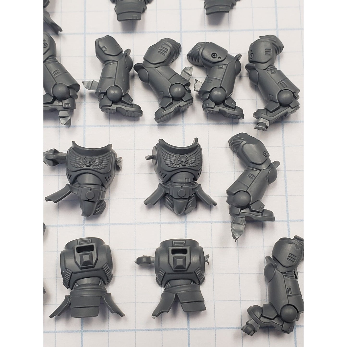 40K Space Marine Bits Assault Intercessor Torso & Legs x5