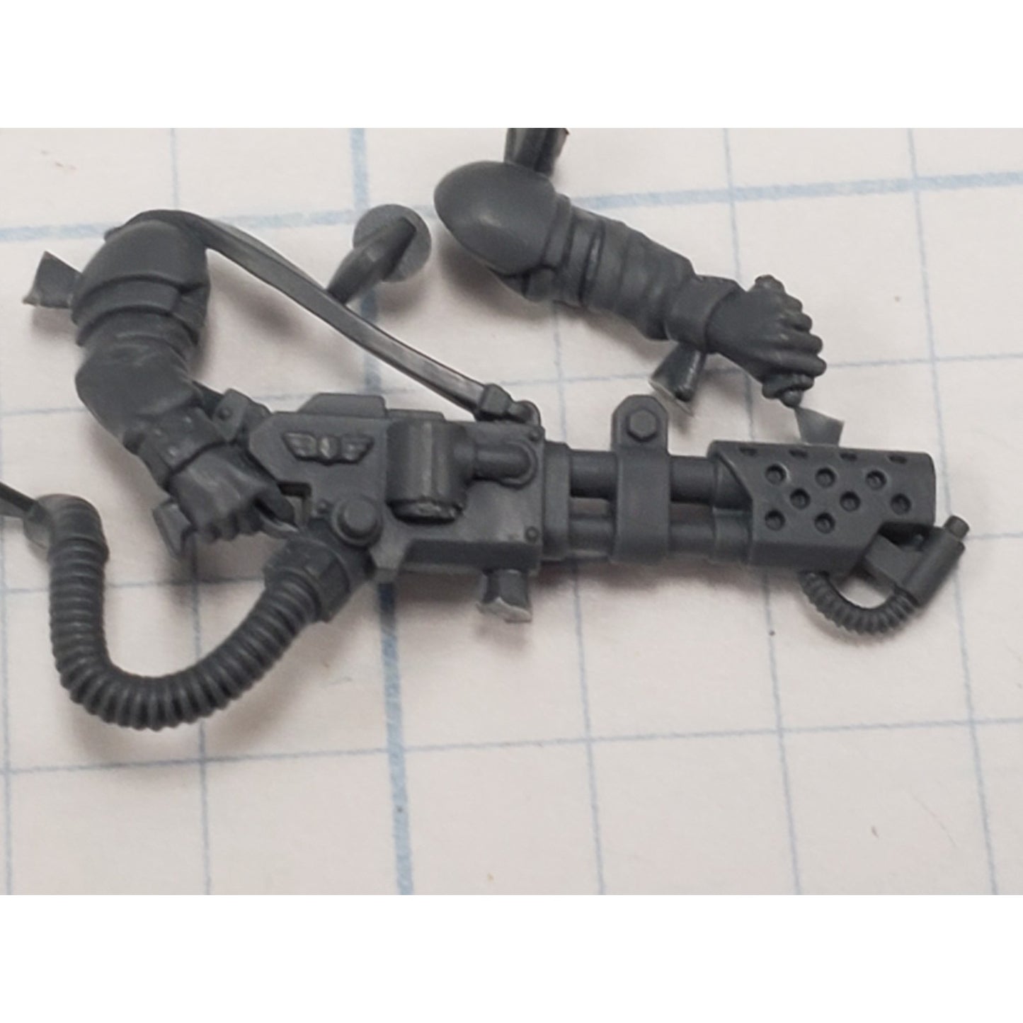 40k Astra Militarum ARMORY Bits Cadian Shock Troops Flamer w Arm lot AR01