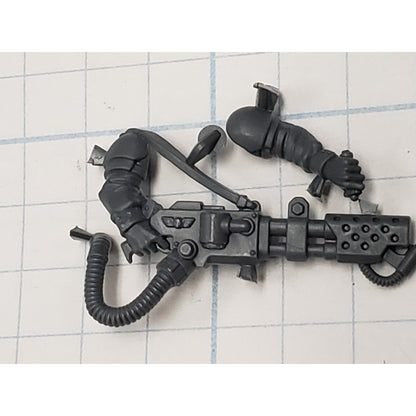 40k Astra Militarum ARMORY Bits Cadian Shock Troops Flamer w Arm lot AR01