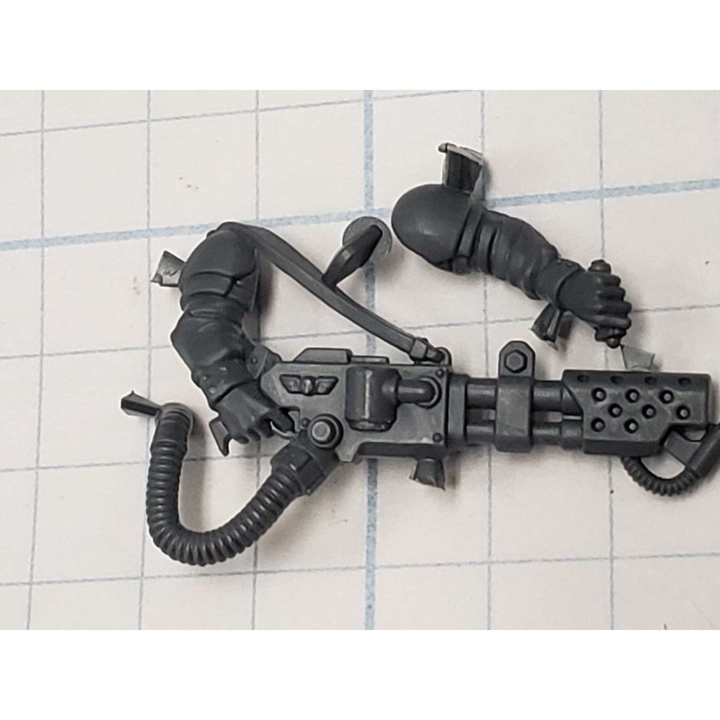 40k Astra Militarum ARMORY Bits Cadian Shock Troops Flamer w Arm lot AR01