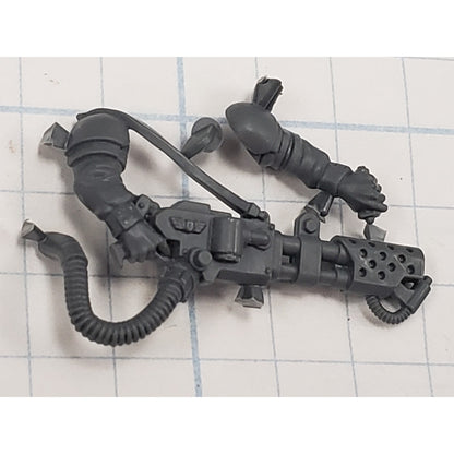 40k Astra Militarum ARMORY Bits Cadian Shock Troops Flamer w Arm lot AR01