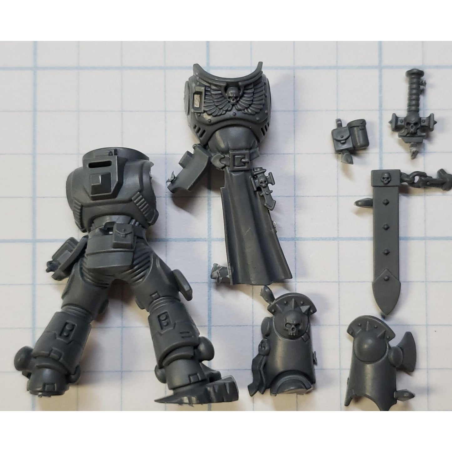 40k Space Marines Bits Bladeguard Veteran Torso Legs Sheath #37