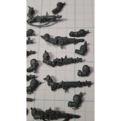 40k Astra Militarum Bits Cadian Shock Troops Lasguns w Arms x9 Set