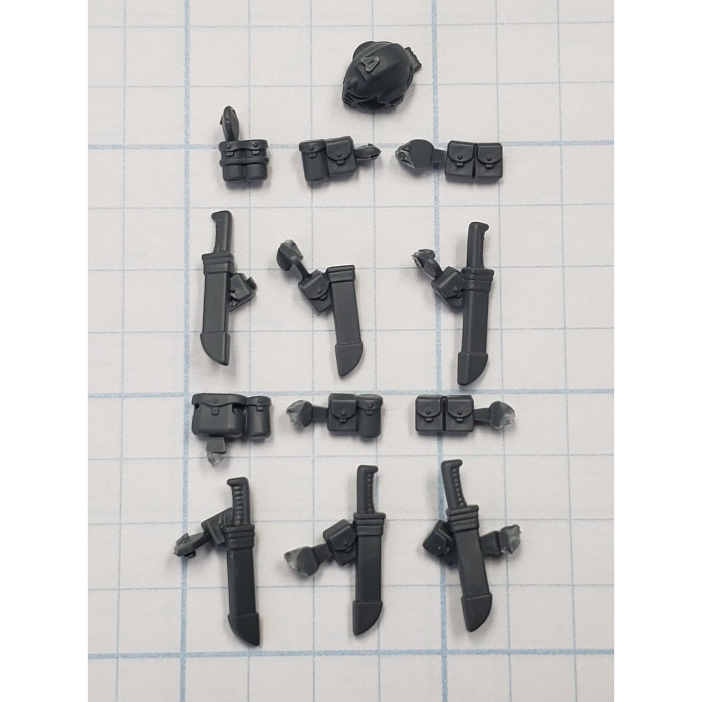 40K Space Marine Bits Assault Intercessor Ammo Packs Sheaths