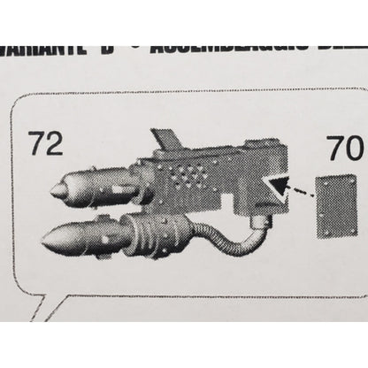 40k Ork Bits Deff Dread Rokkit Launcha x2 Set #70