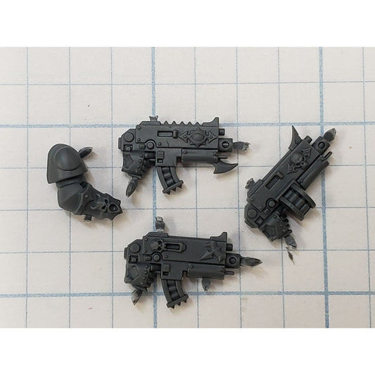 40k Chaos Space Marine Bits Chosen Long War Bolters x3 Set