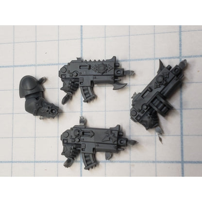 40k Chaos Space Marine Bits Chosen Long War Bolters x3 Set