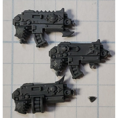 40k Chaos Space Marine Bits Chosen Long War Bolters x3 Set
