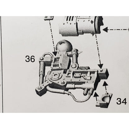 40k Ork Bits Deff Dread Large Ramshackle Arm #34