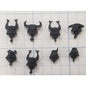 40K Chaos Space Marine Bits Legionary Heads w Horns x8 Veteran Set