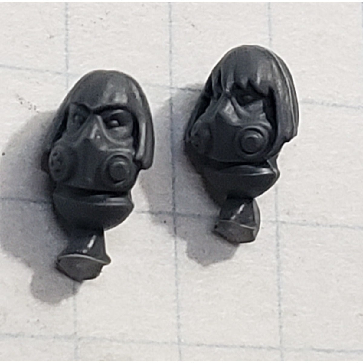 40K Adeptus Sororitas Bits Battle Sister Squad Respirator Heads x2 Set