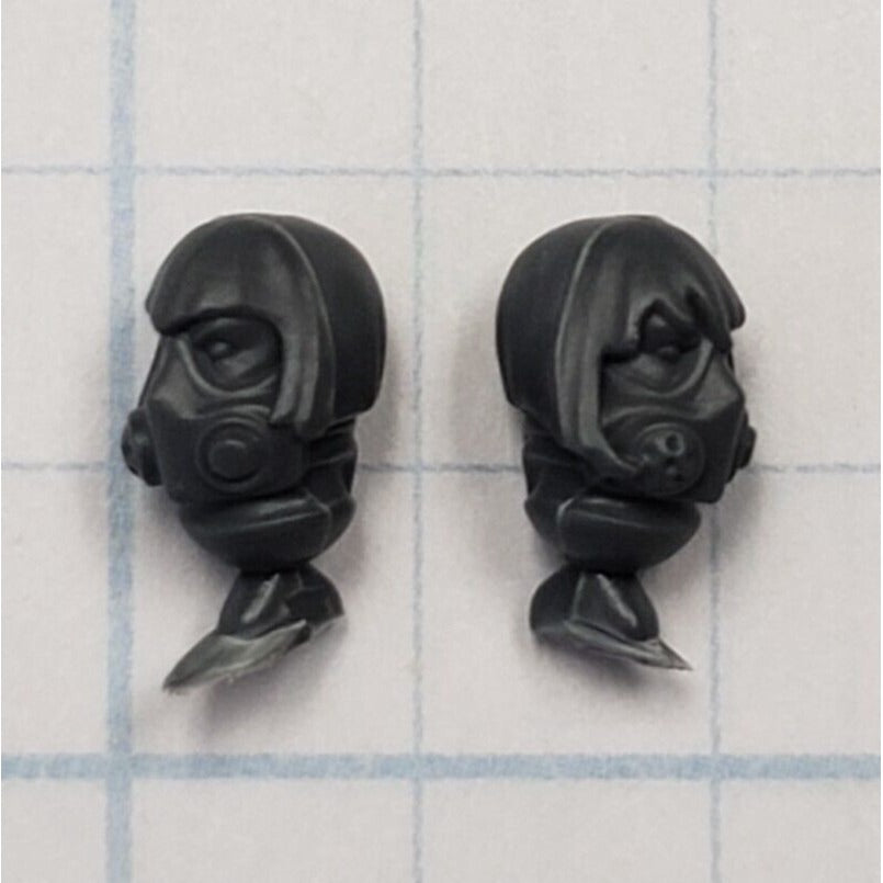 40K Adeptus Sororitas Bits Battle Sister Squad Respirator Heads x2 Set