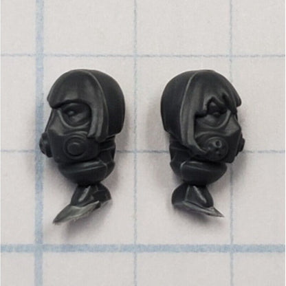 40K Adeptus Sororitas Bits Battle Sister Squad Respirator Heads x2 Set