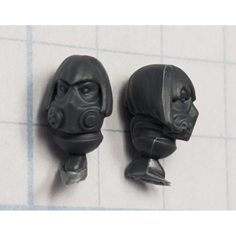 40K Adeptus Sororitas Bits Battle Sister Squad Respirator Heads x2 Set