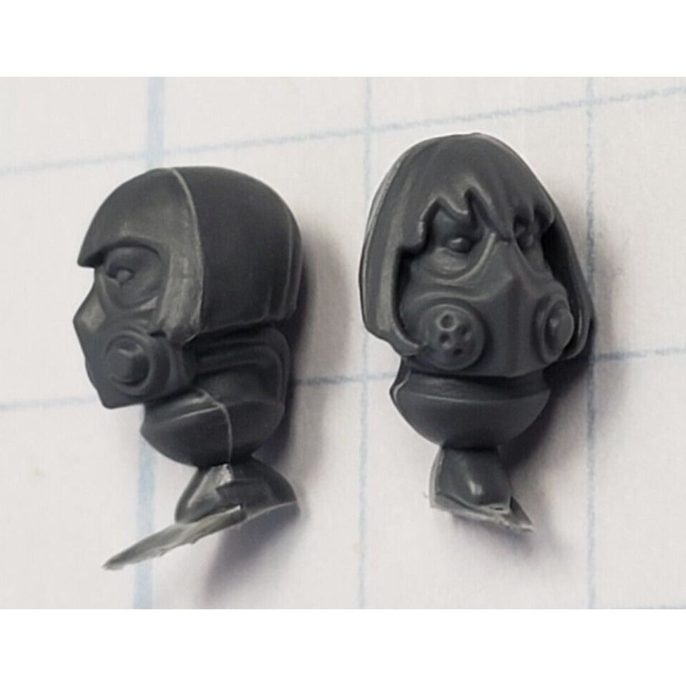 40K Adeptus Sororitas Bits Battle Sister Squad Respirator Heads x2 Set